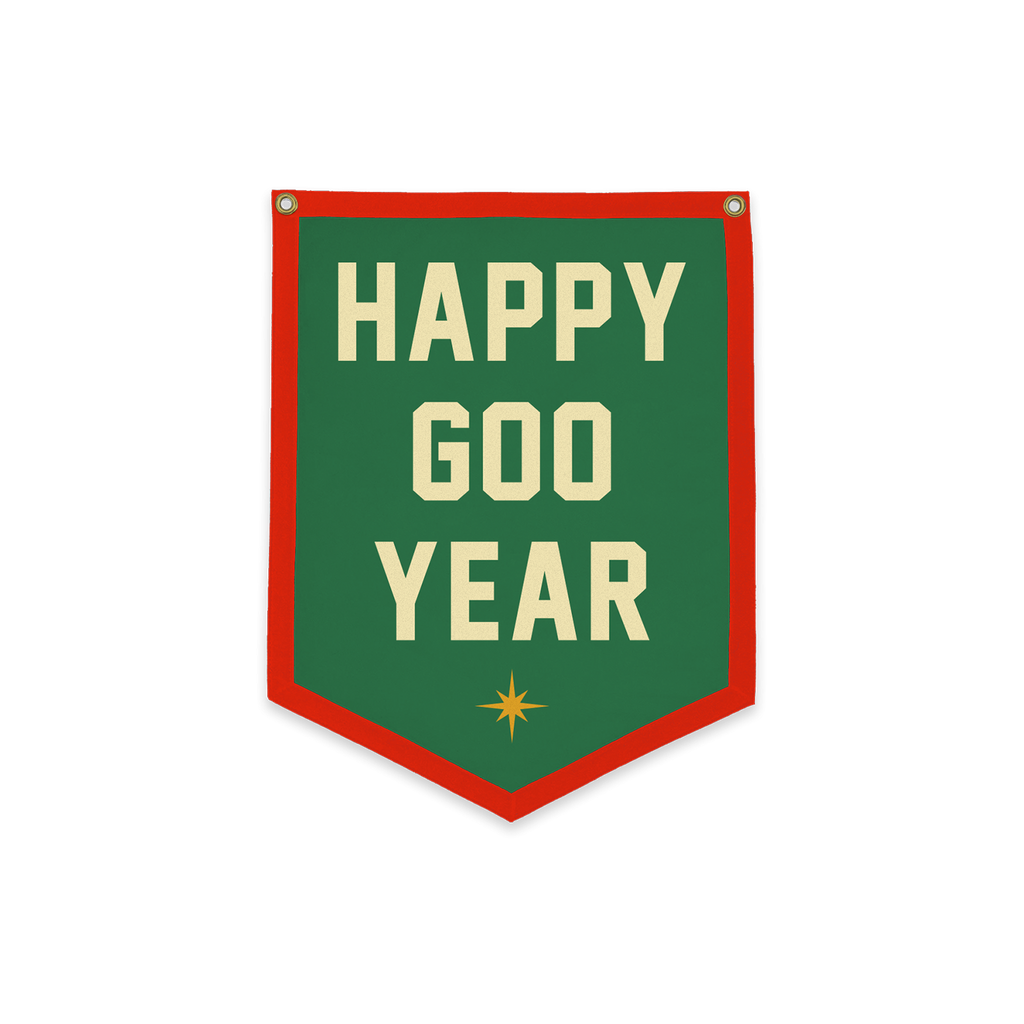 Happy Goo Year Camp Flag