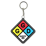 Dizzy Squares Keychain