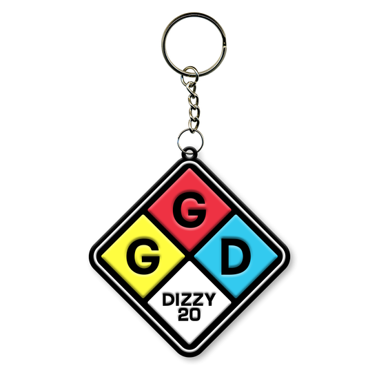 Dizzy Squares Keychain